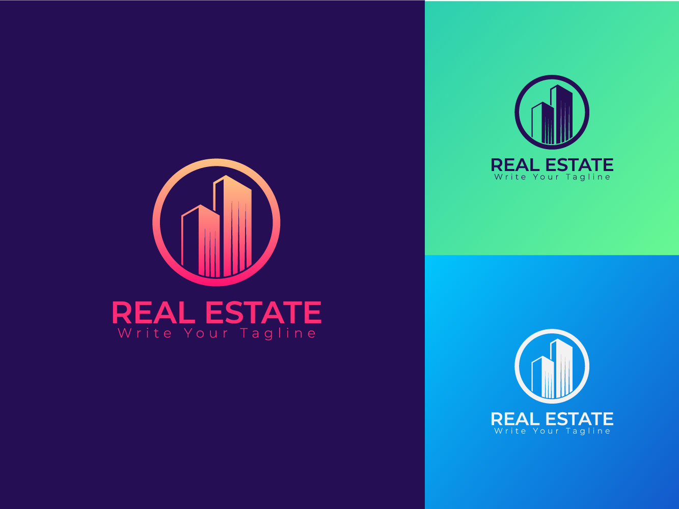 Modern Real Estate Logo  VectorTemplate