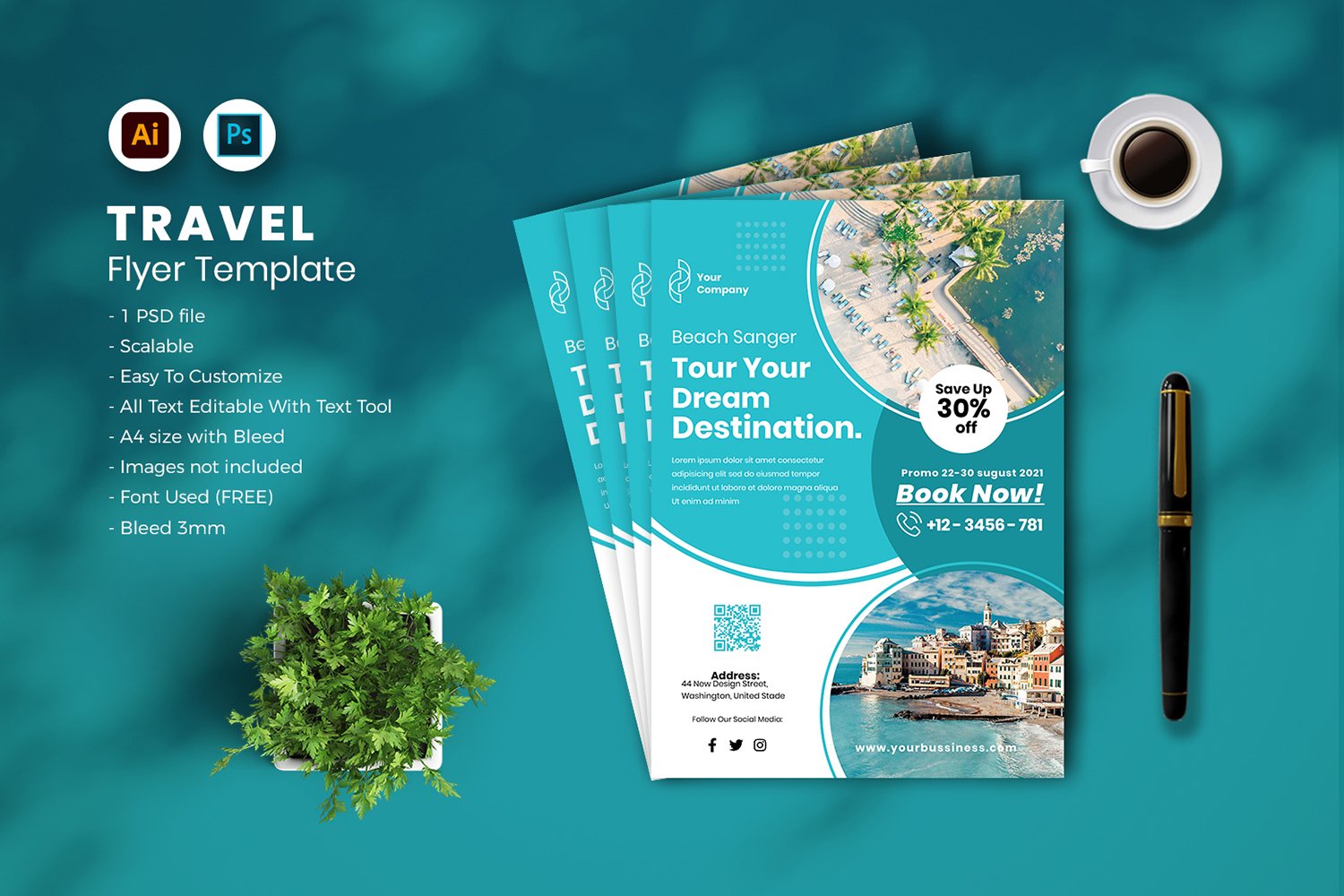 Travel flyer Template vol-01