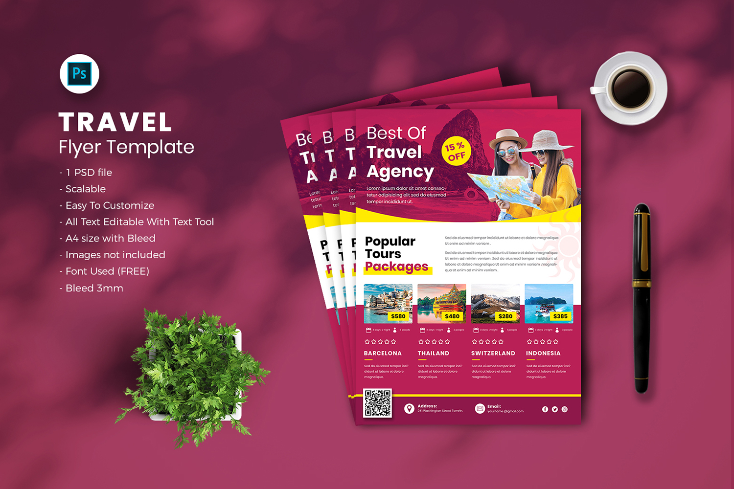 Travel flyer Template vol-02