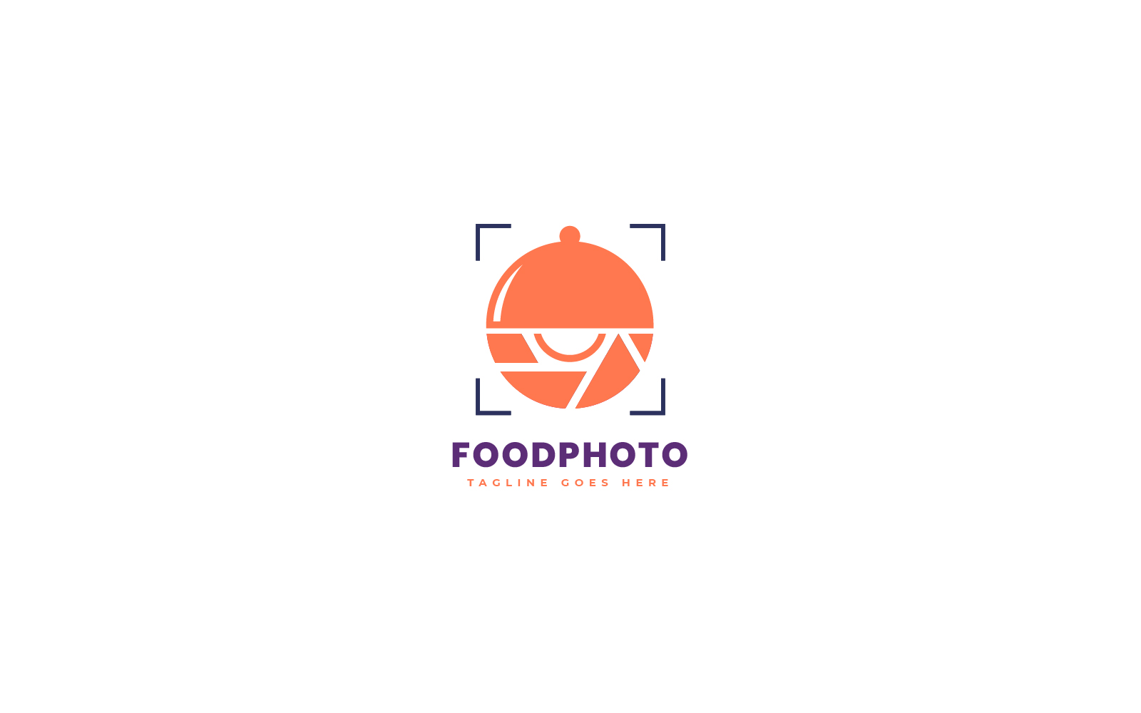 Food Photo App Logo Template in Orange