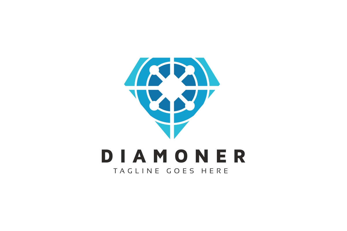 Diamond Tech Modern Logo Template