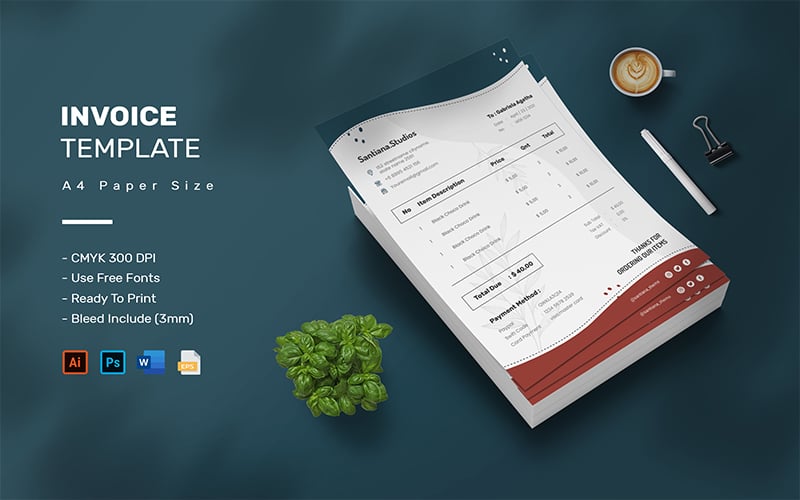 Santiana - Invoice Template