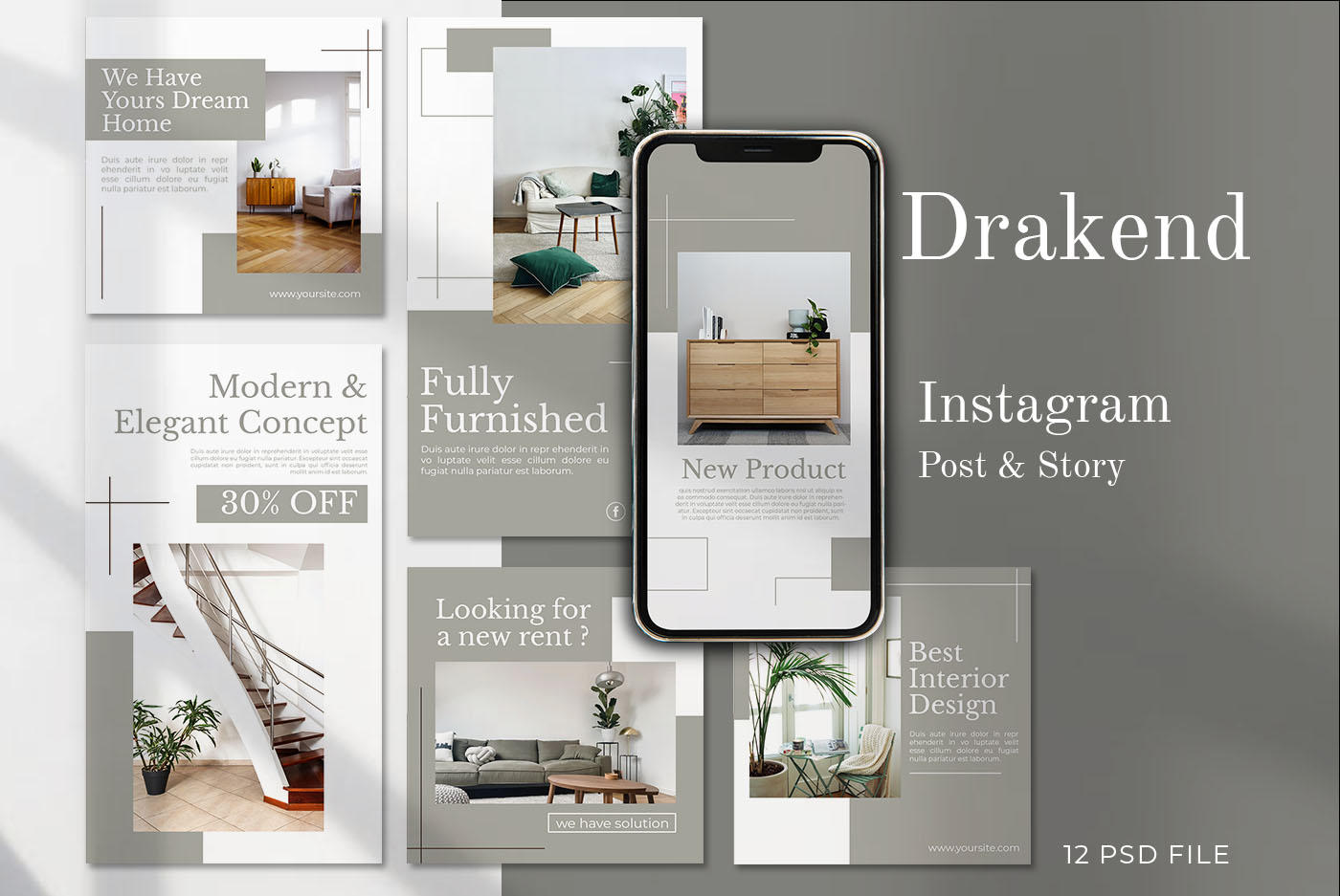 DRAKEND - Social Media Post and Instagram Story for Instagram Template