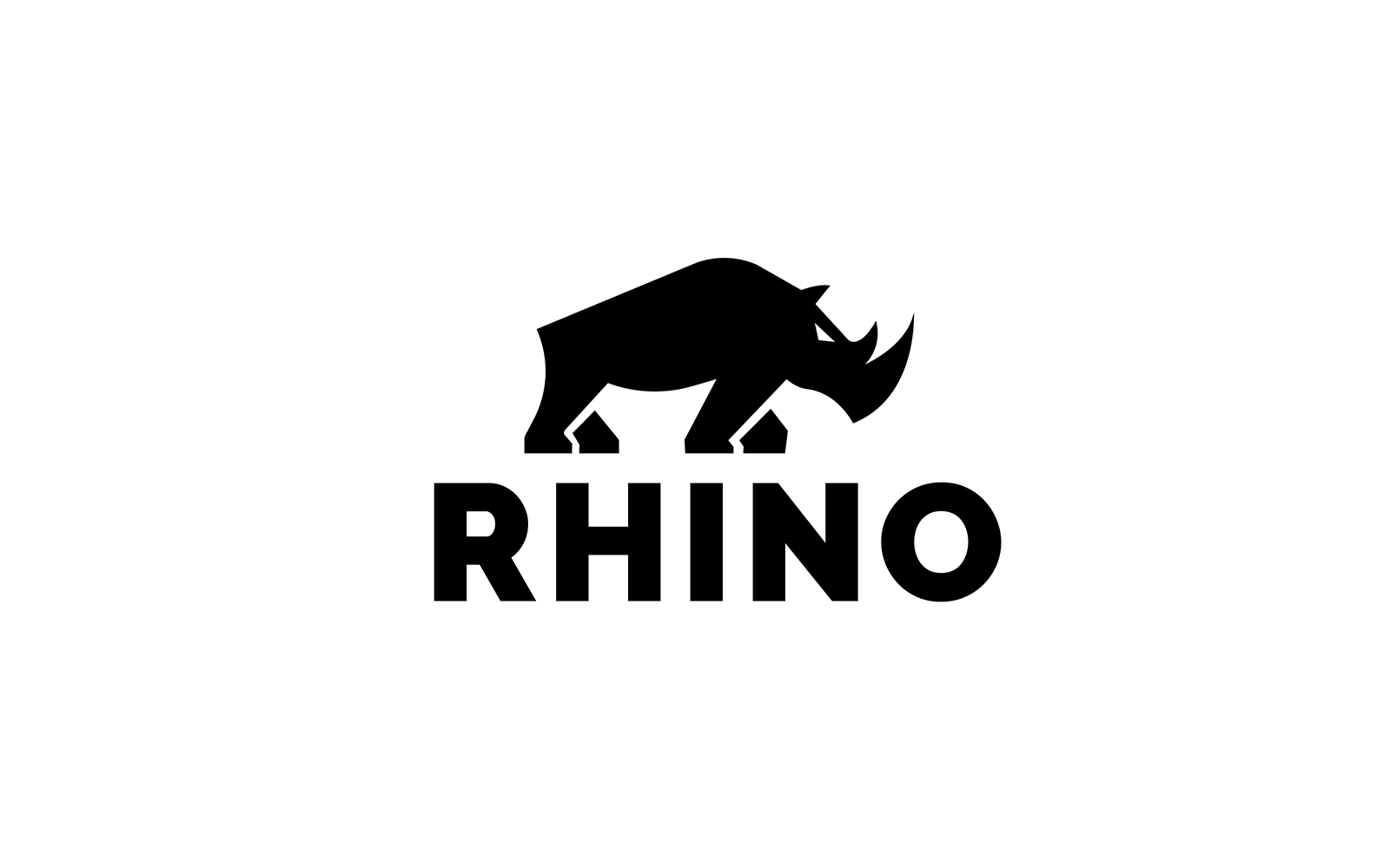 Rhino Minimalistic Logo Template