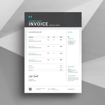 Invoice Template Corporate Identity 193246