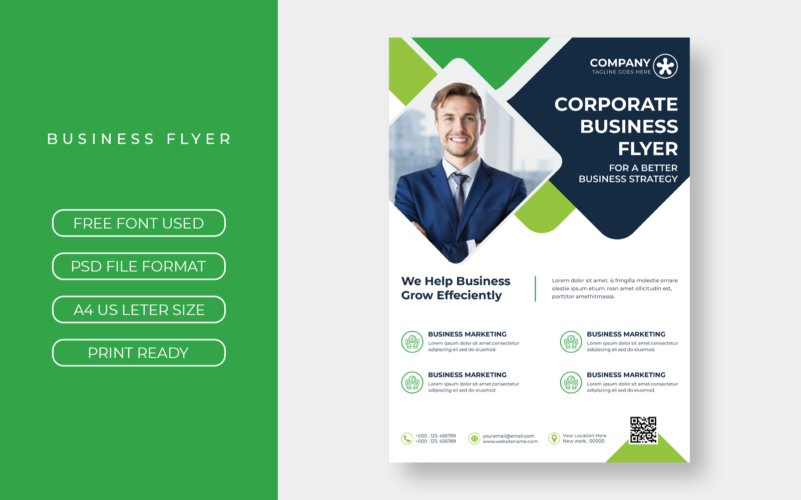 Corporate Business Flyer Template Layout