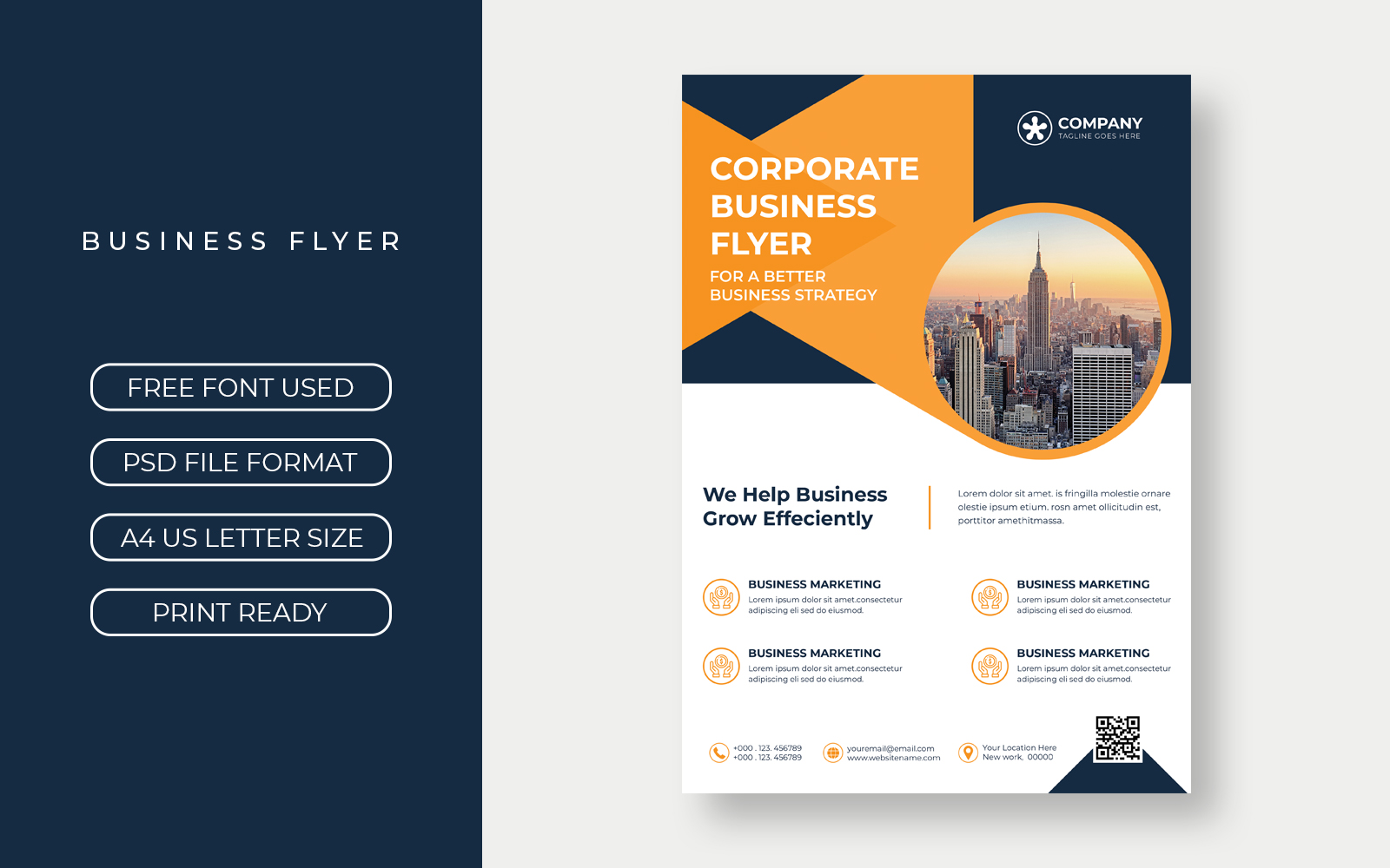 Corporate Business Flyer Layout Design