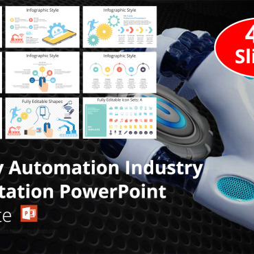 Automation Blue PowerPoint Templates 193291