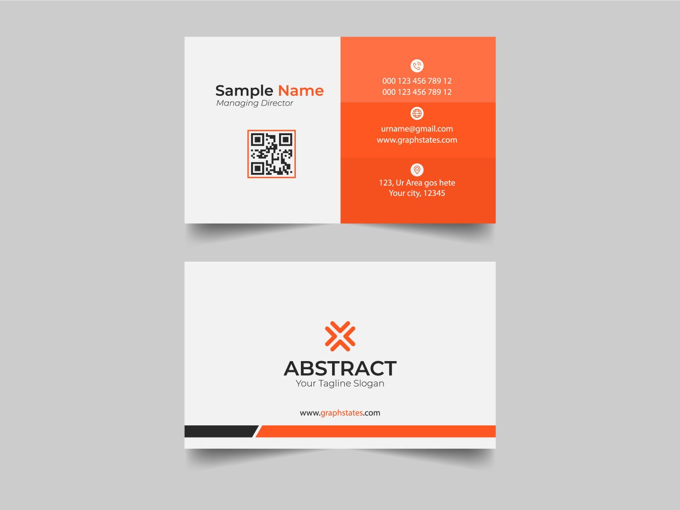 Corporate Business Card Vector Design Template