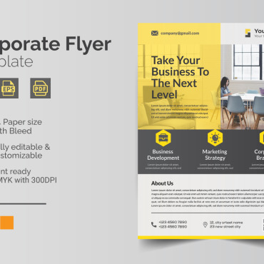 Designbusinesscorporateprofessionalcreativemoderntemplatea4marketingbrandingmultipurposeprintpromotionbusiness Flyercorporate Corporate Identity 193319
