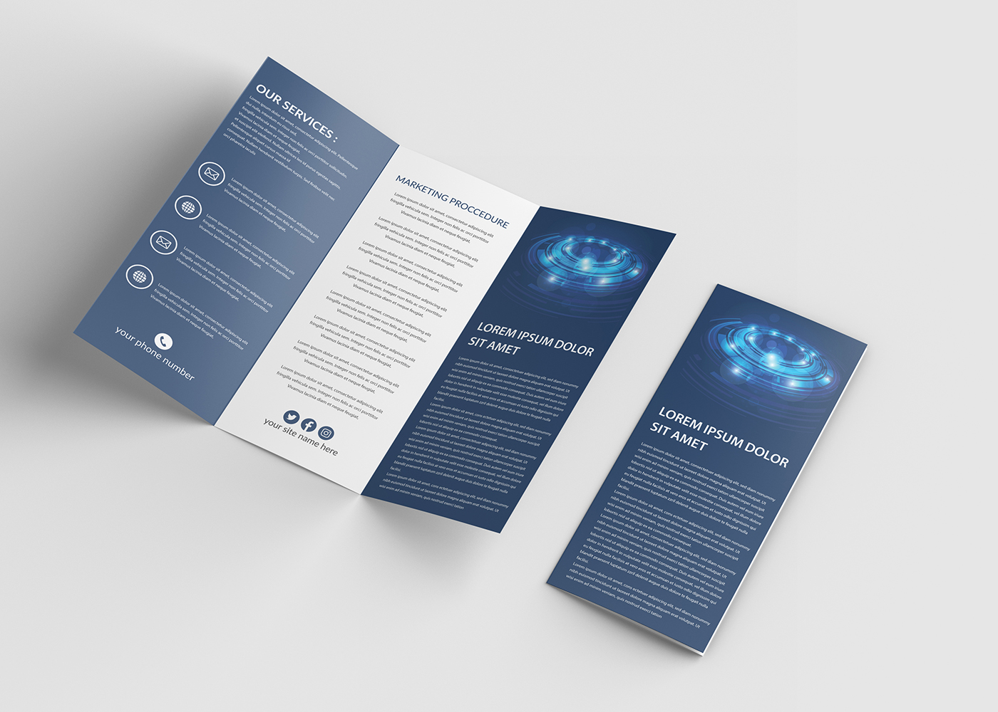 Tri Fold Business Brochure Design Template