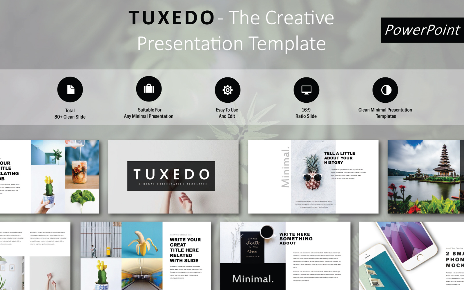 Tuxedo - Google Slide Template