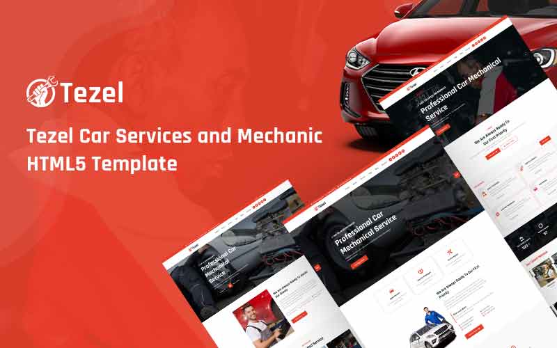Tezel -  Car Services and Mechanic Responsive Website Template
