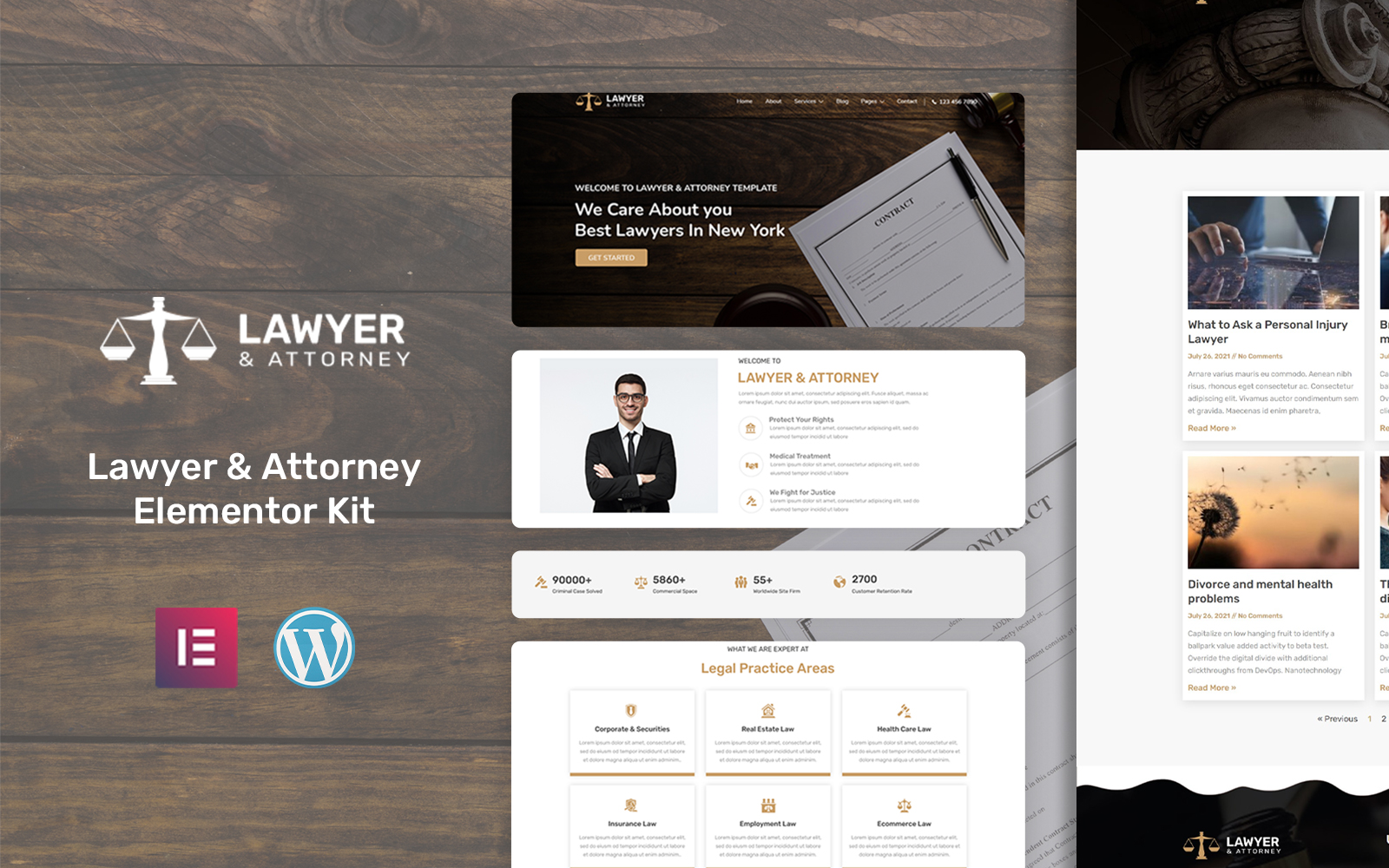 Lawyer & Attorney Law Firm - Law Elementor Kit