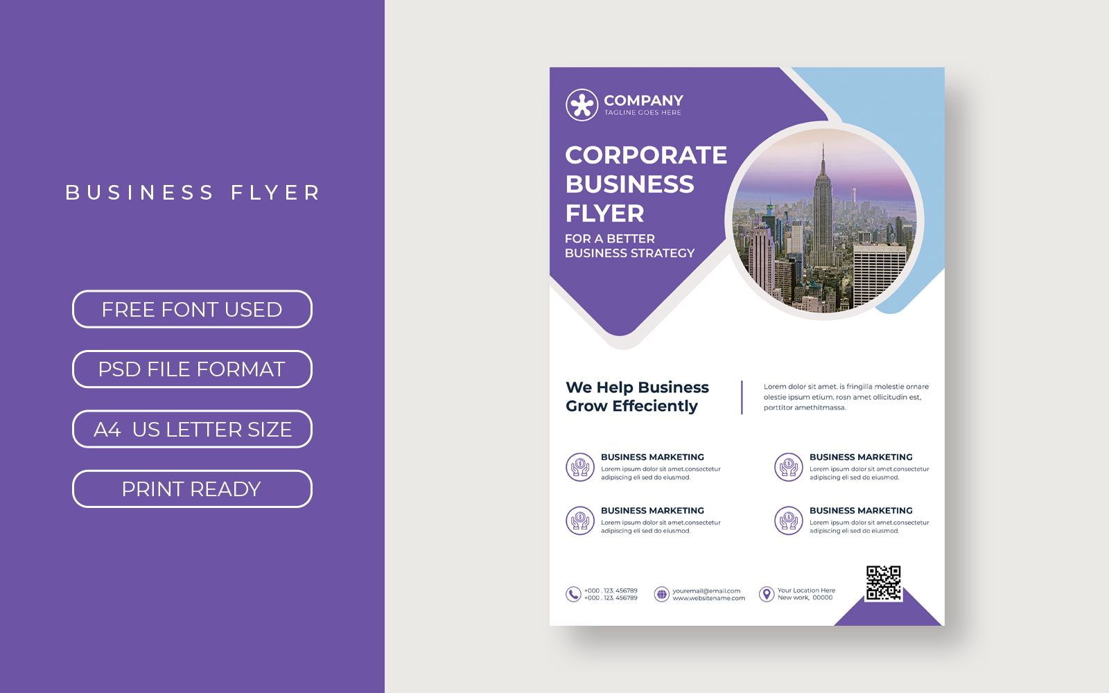 Business marketing Flyer Template Layout