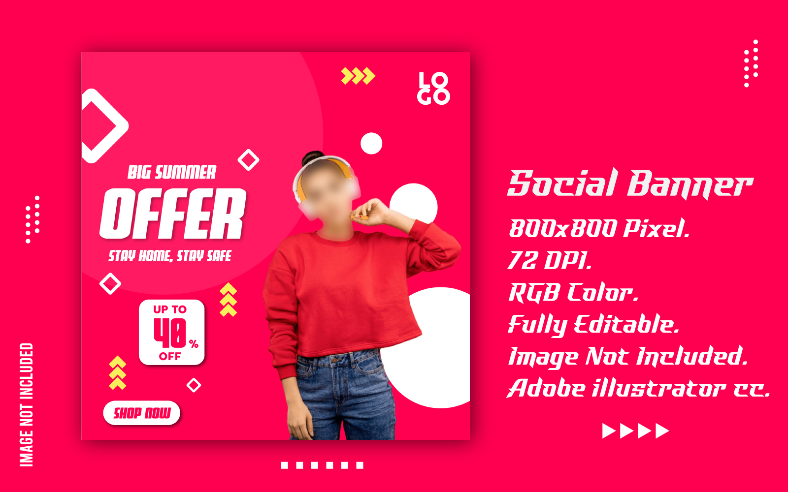 Hot Summer Offer Social Media Template