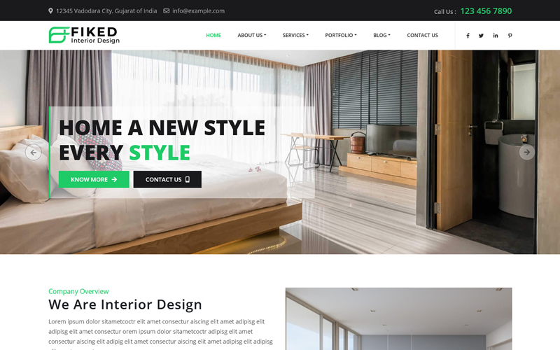 Fiked - Interior Design HTML5 Template