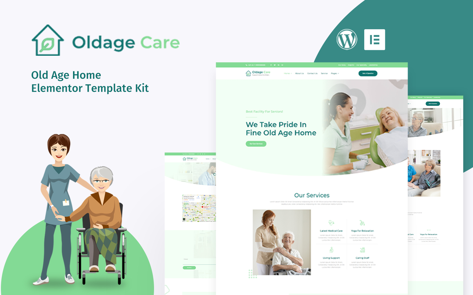 OldAge - Elderly Care Elementor Kit