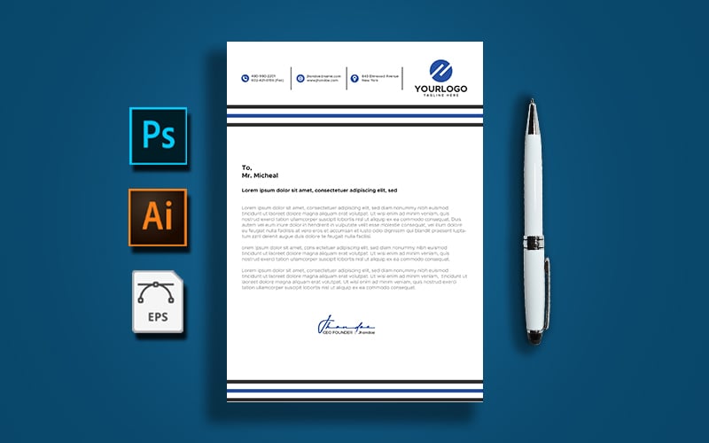 Letterhead Template Vol: 11 - Corporate Identity Template