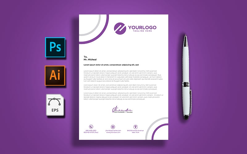 Letterhead Template Vol: 16 - Corporate Identity Template