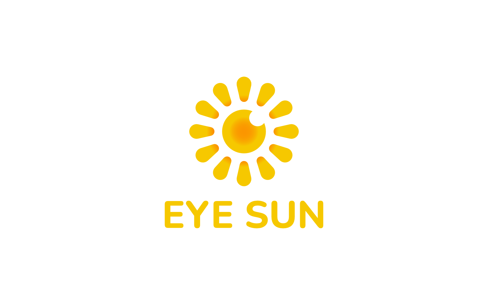 Modern Eye Sun Logo Template