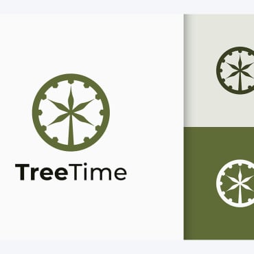 Clock Tree Logo Templates 194028