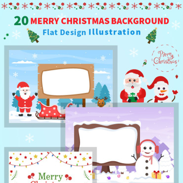 Merry Christmas Illustrations Templates 194152