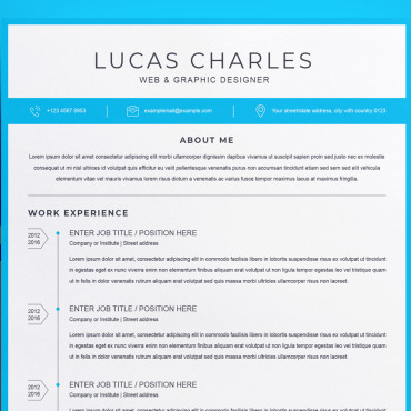 Template Clean Resume Templates 194223