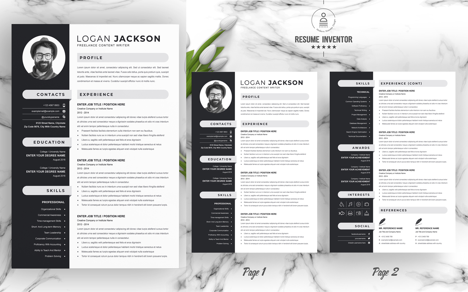 LOGAN JACKSON / Resume Template