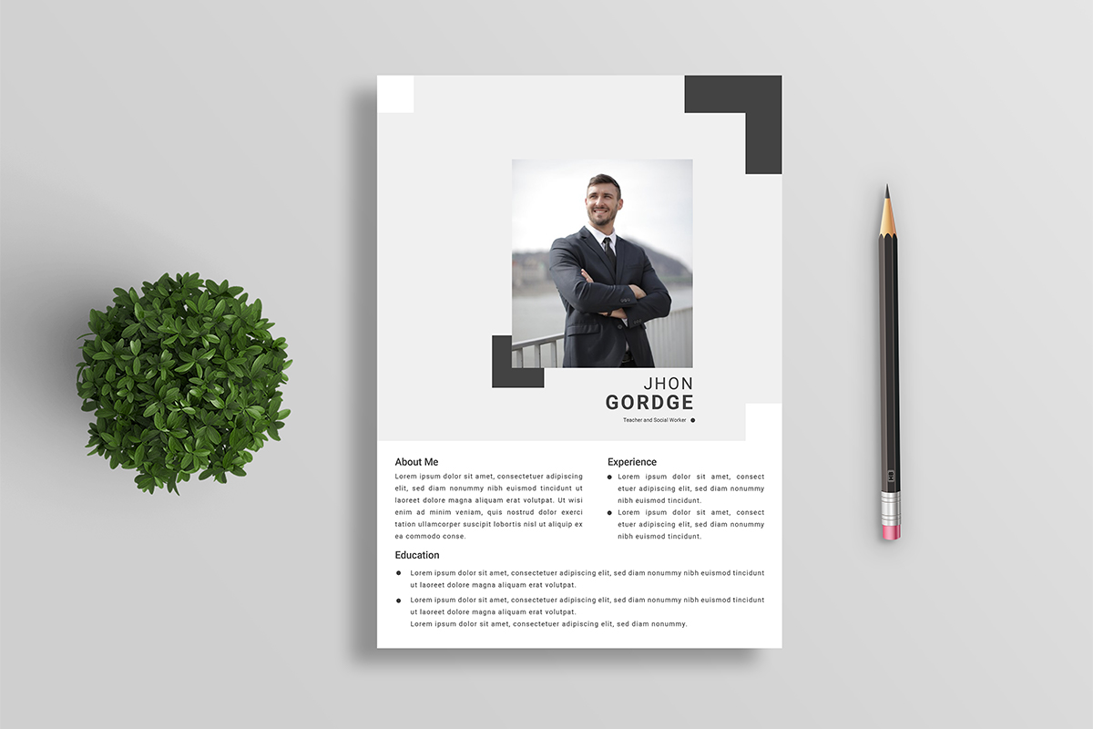 Creative Business Resume Template with Cover Letter 2021 Trends