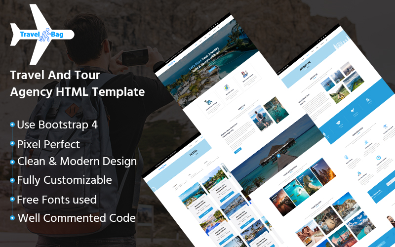 Travelbag - Travel Agency HTML Website Template