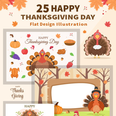 Turkey Autumn Illustrations Templates 194700