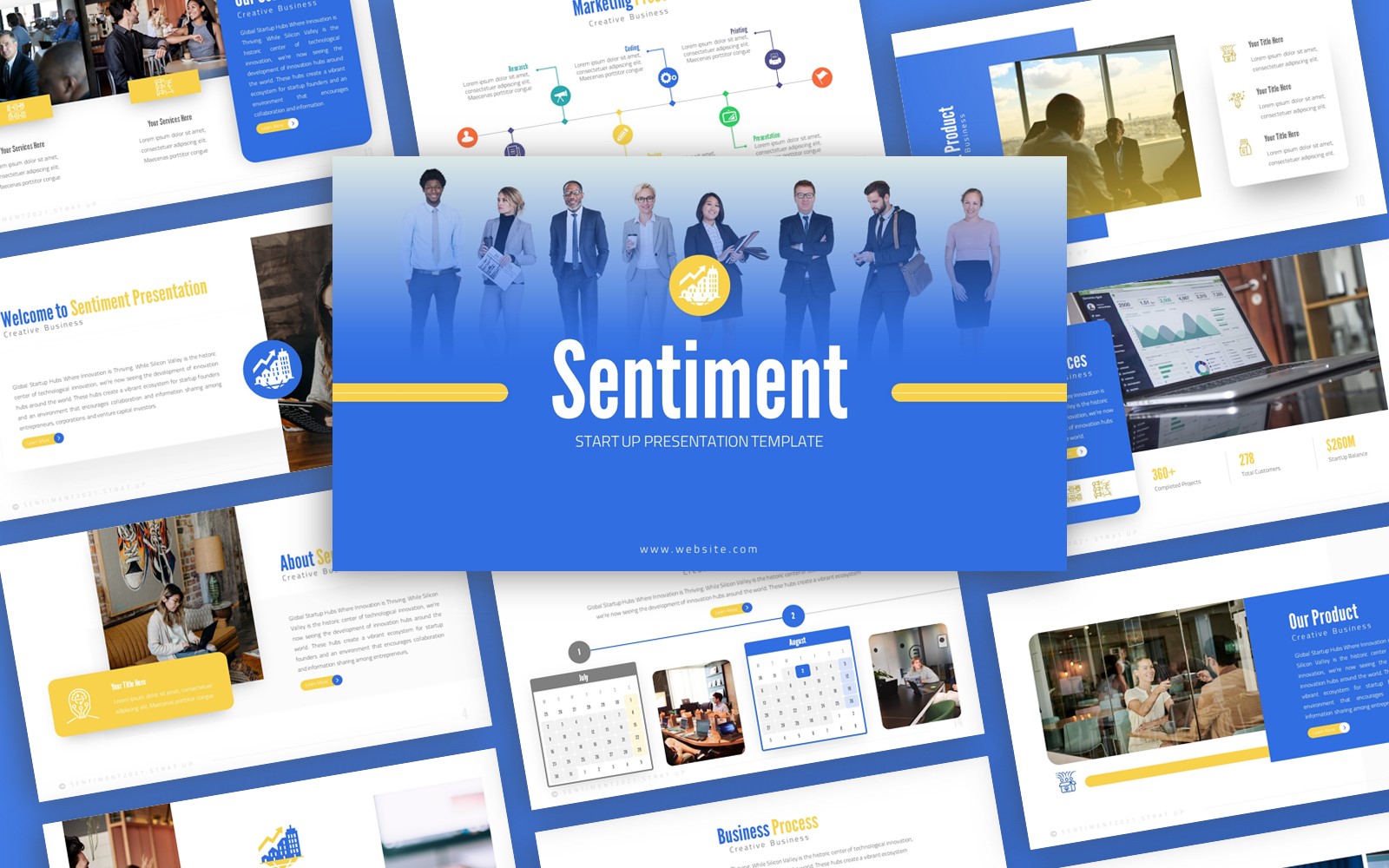 Sentiment - Strat Up Multipurpose PowerPoint Template