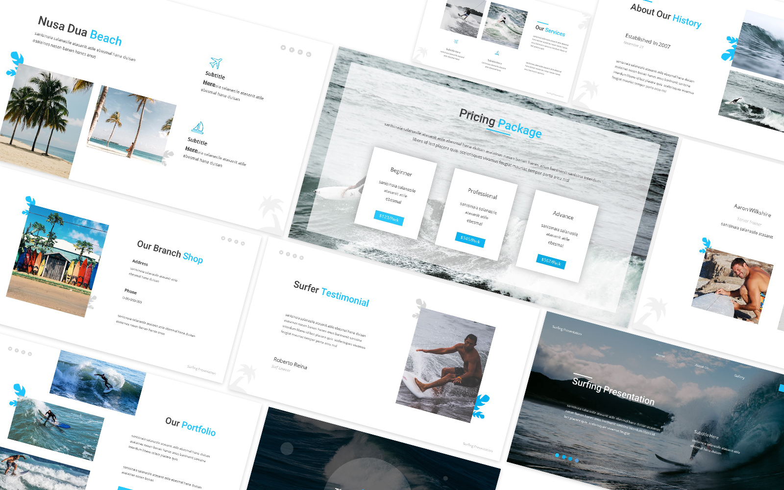 Surfing 2 Powerpoint Template