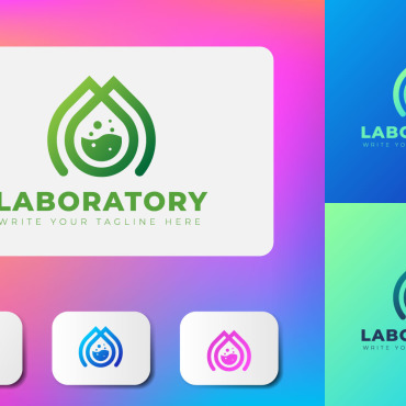 Pharmaceutical Leaf Logo Templates 194787