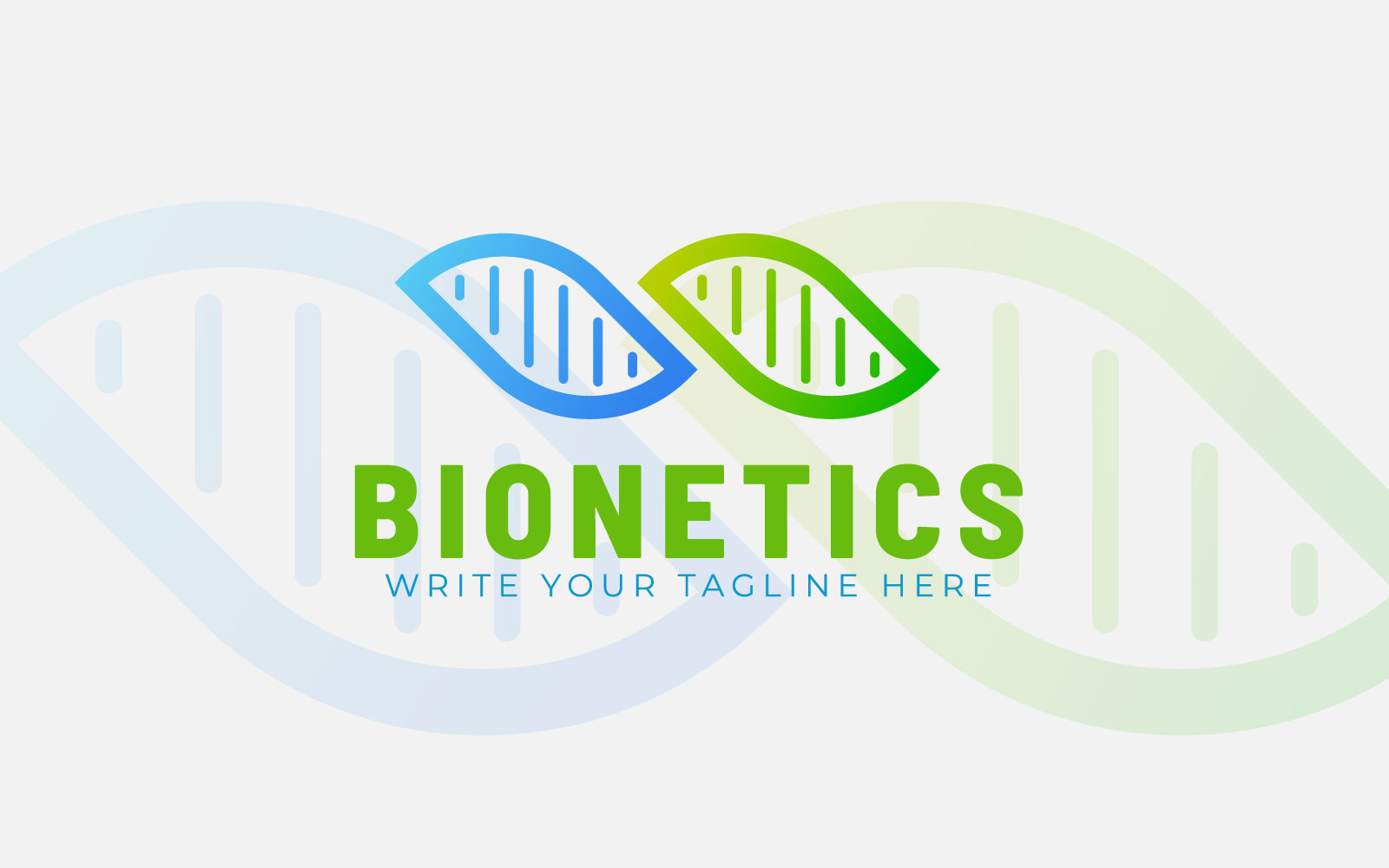 Bio Genetics Logo Vector Design, Biological DNA,