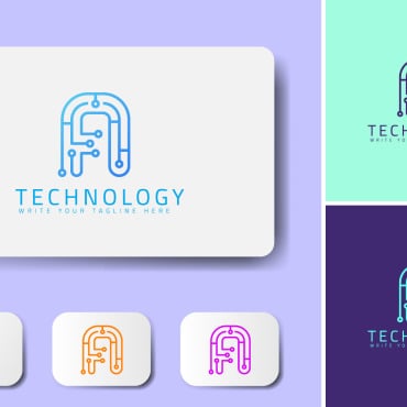 Nanotechnology Branding Logo Templates 194800