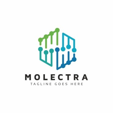 And Whiteblueboxchemistrycleanconstructioncubeflathexagonhexagonalinternetmediamodernmoleculeproductprofessionalprogrammerrectangle Logo Templates 194816