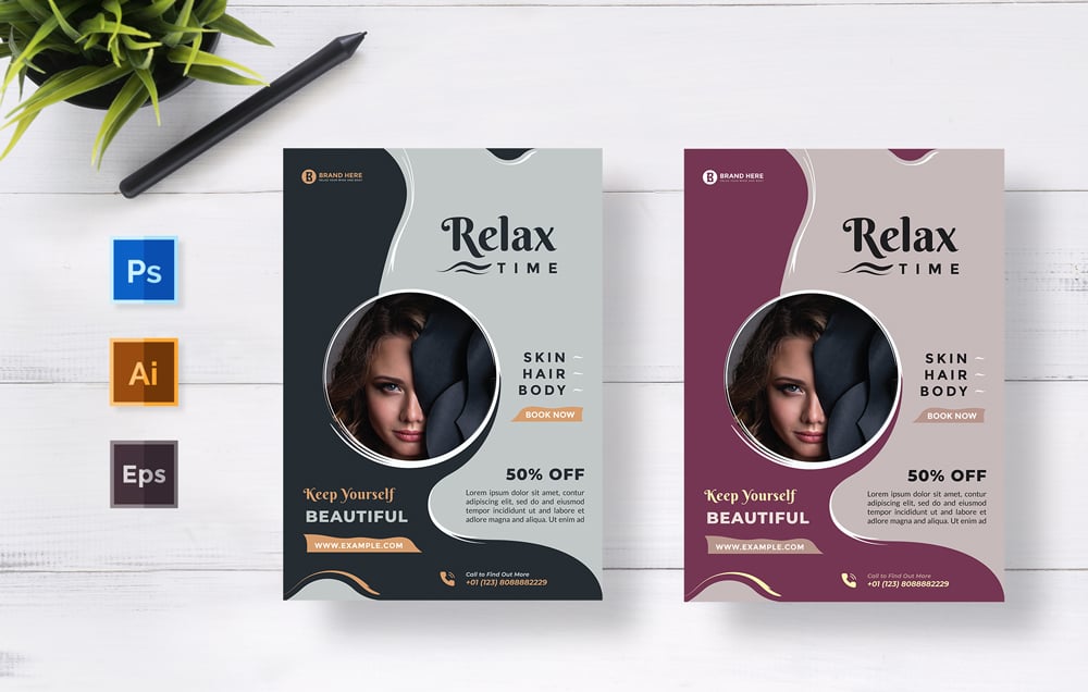 Beauty Care - Modern Flyer Template