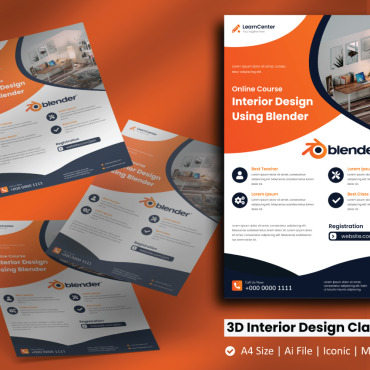 Template Flyer Corporate Identity 195115