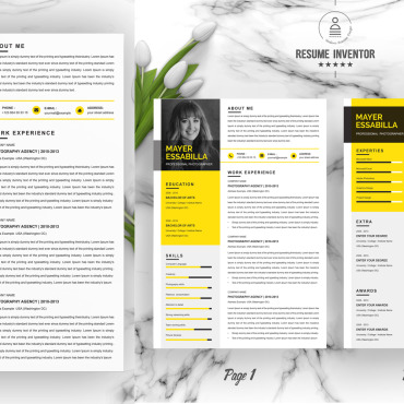 Template Clean Resume Templates 195141