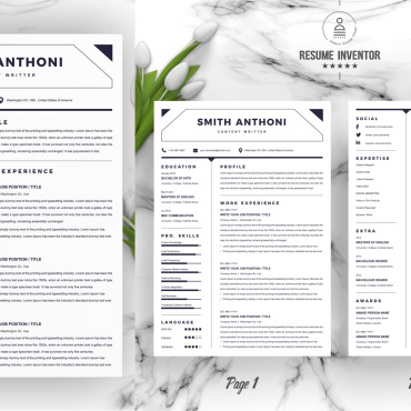 Template Clean Resume Templates 195143