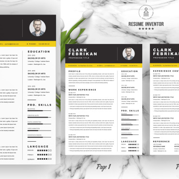 Template Clean Resume Templates 195146