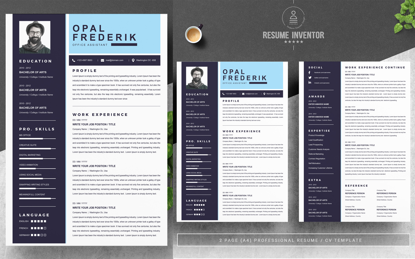 Frederik / Professional CV Template