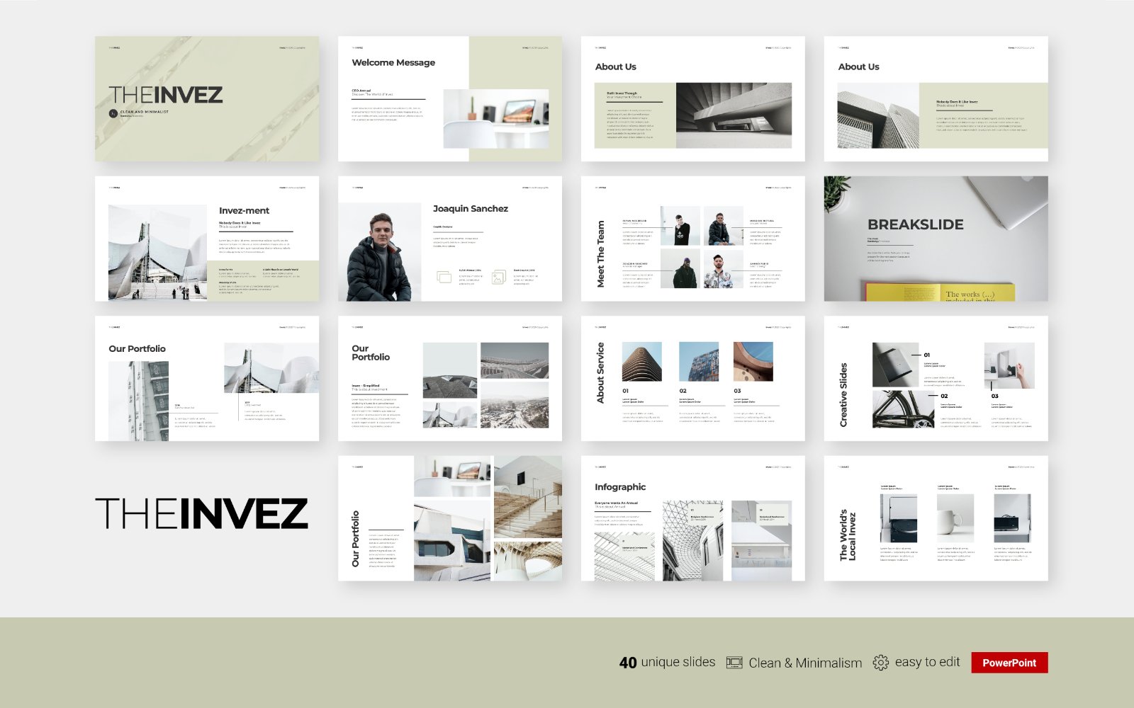 The Invez - Clean Business Presentation - Powerpoint Template