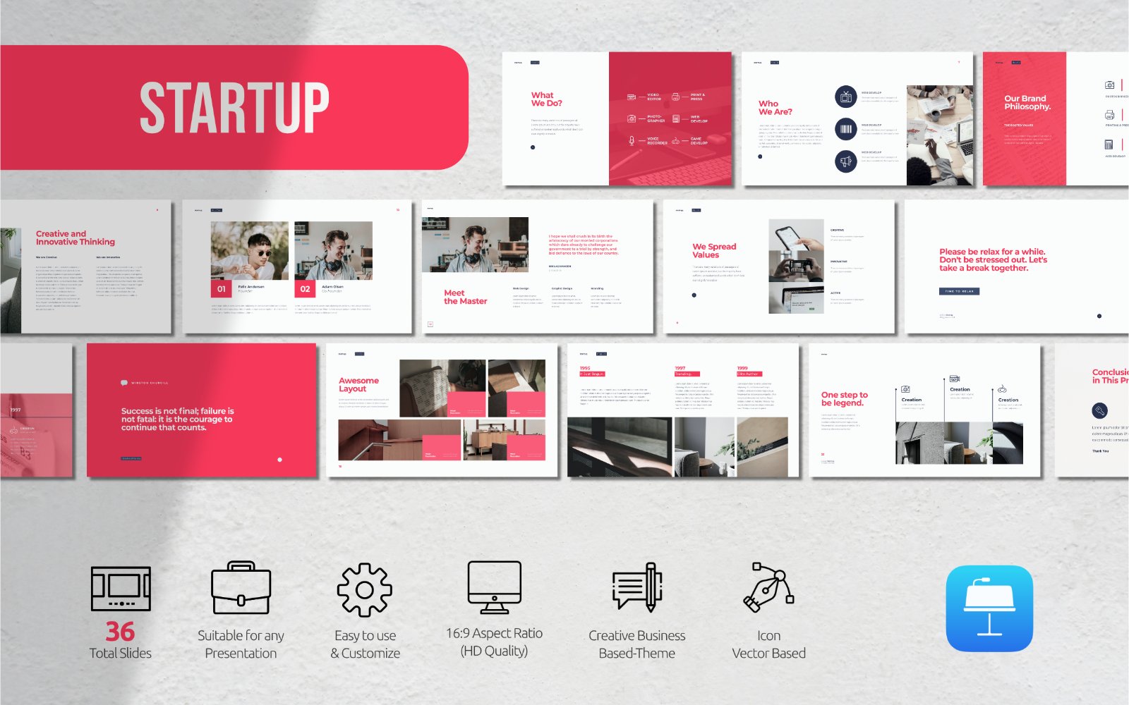 Startup - Business Presentation - Keynote Template