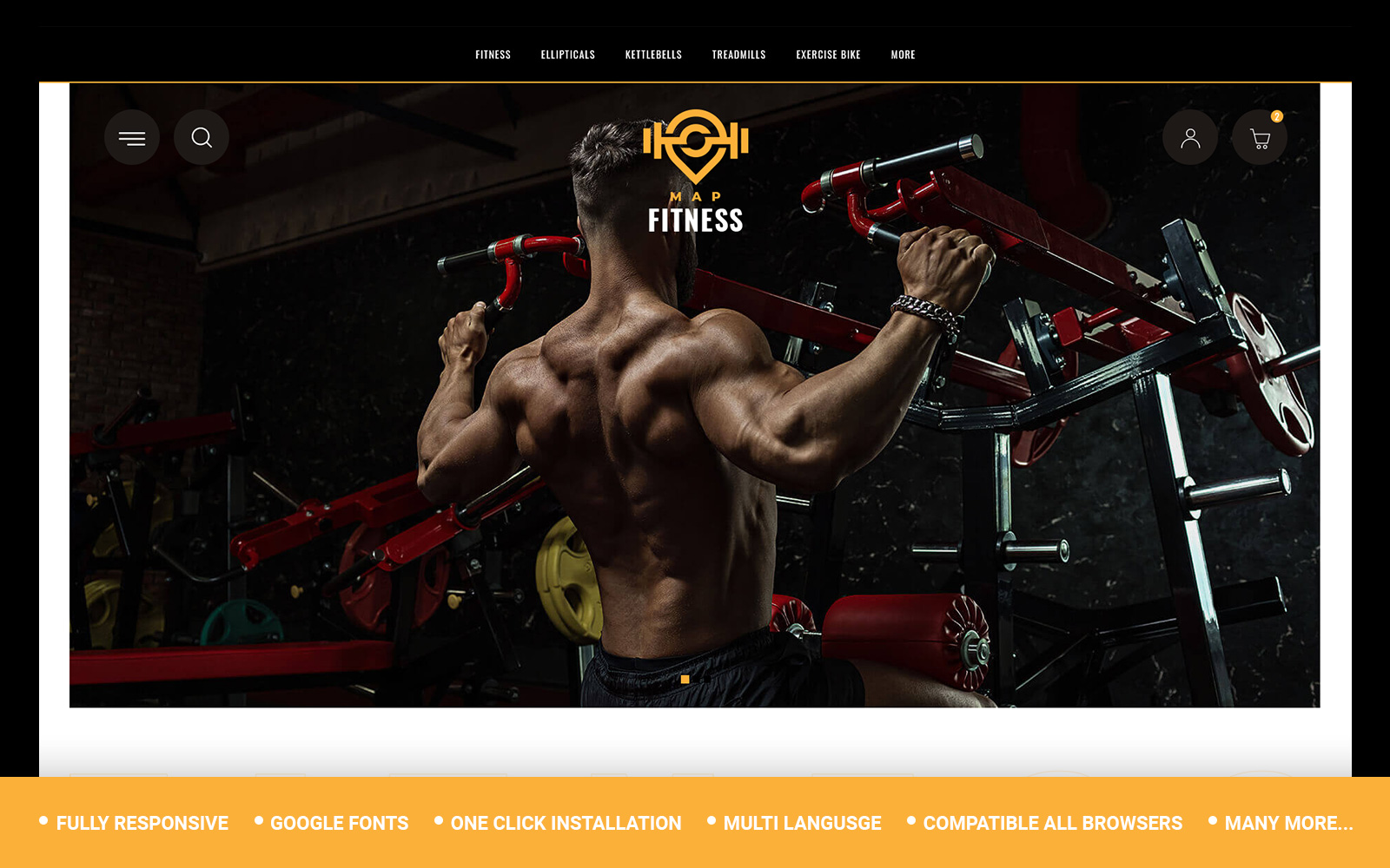 Fitness - Gym Store Opencart Template