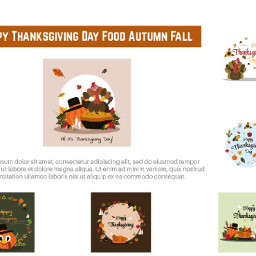 Thanksgiving Day Illustrations Templates 195295