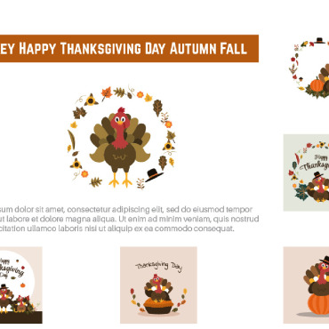 Happy Thanksgiving Illustrations Templates 195298