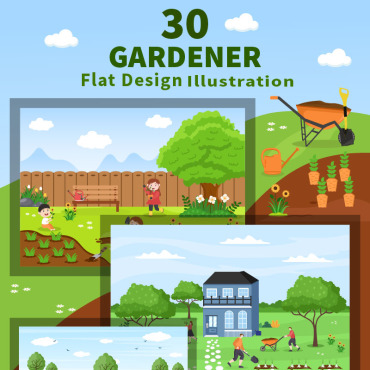 <a class=ContentLinkGreen href=/fr/kits_graphiques_templates_illustrations.html>Illustrations</a></font> jardinier agriculture 195300